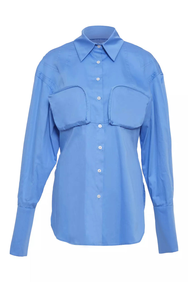 FRV Blue poplin long sleeve long shirt - Rochester