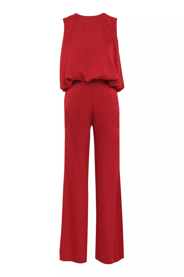 FRV Red satin sleeveless long set - Bloomington