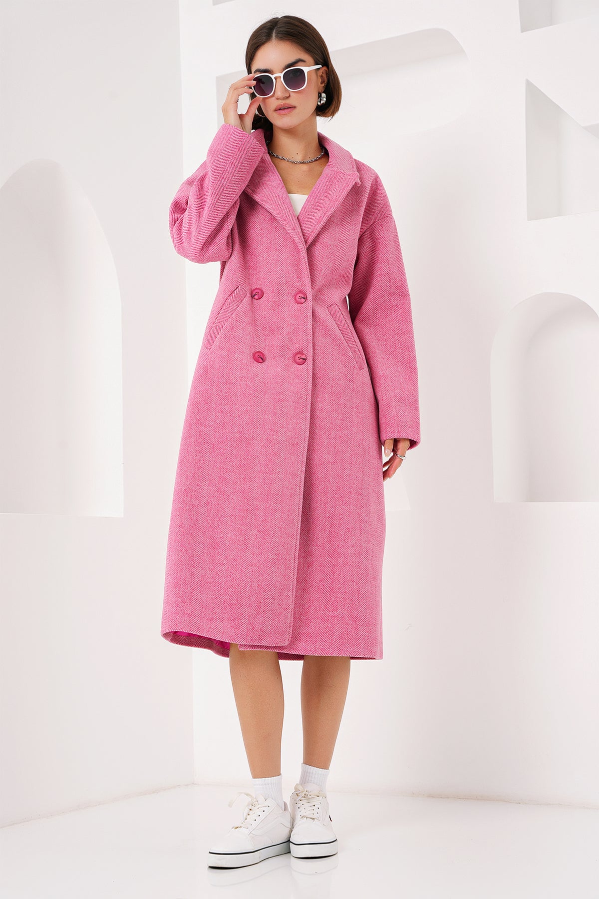 りんほぼ新品！ IUNLEASH OVERSIZED LONG COAT りん様専用ほぼ新品！ IUNLEASH OVERSIZED LONG COAT