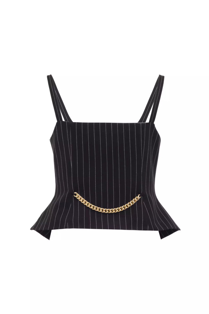 FRV Black woven sleeveless mini jacket - Tigard