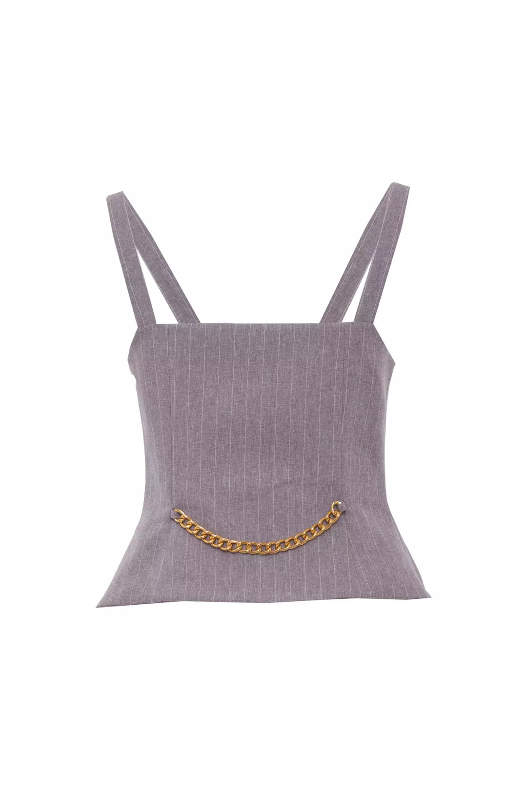 FRV Gray woven sleeveless mini jacket - Aves
