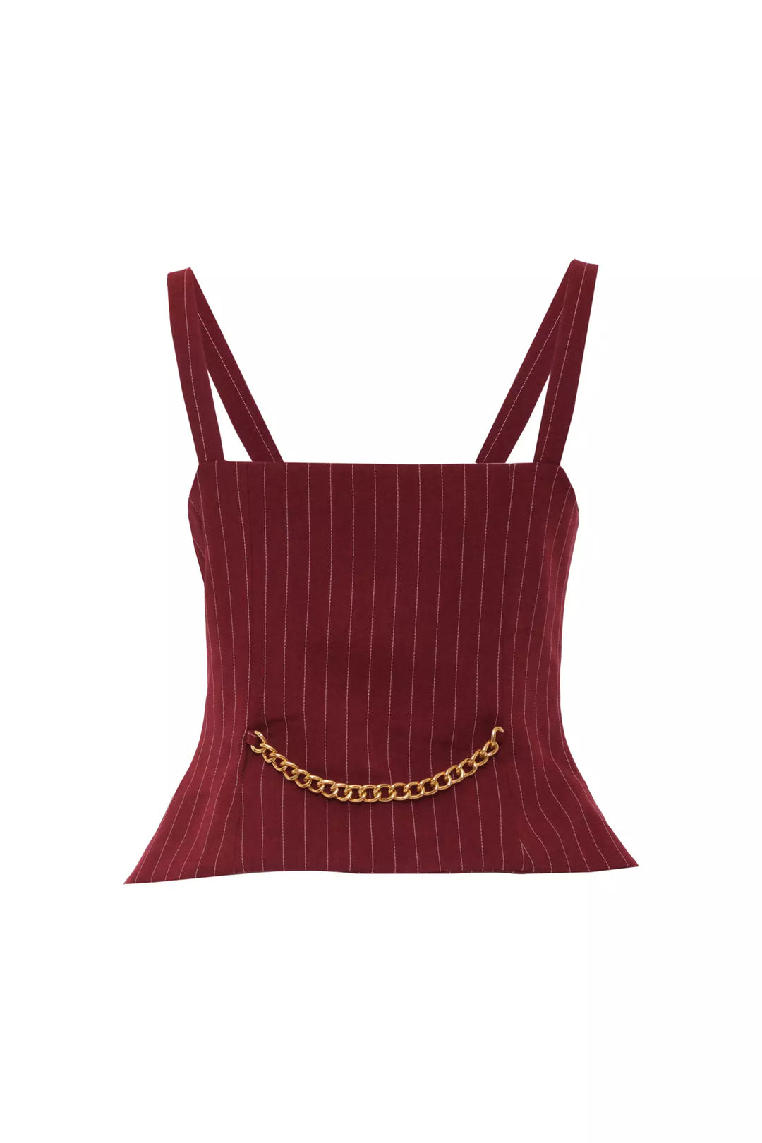 FRV Maroon woven sleeveless mini jacket - Maidstone