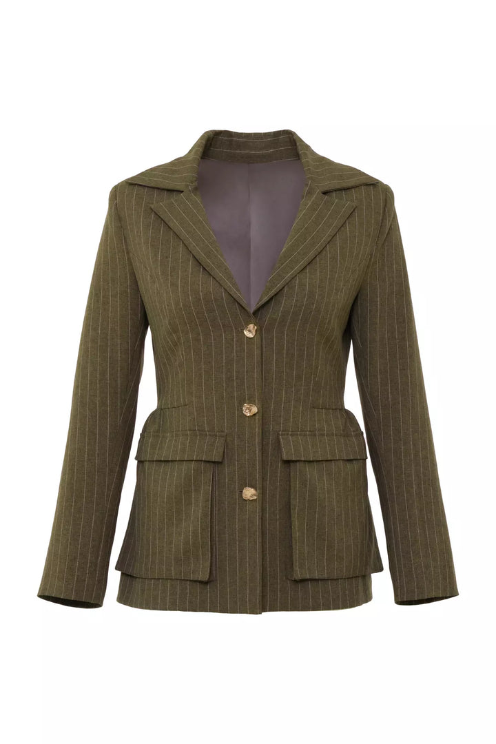 FRV Khaki woven long sleeve long jacket - Weinheim