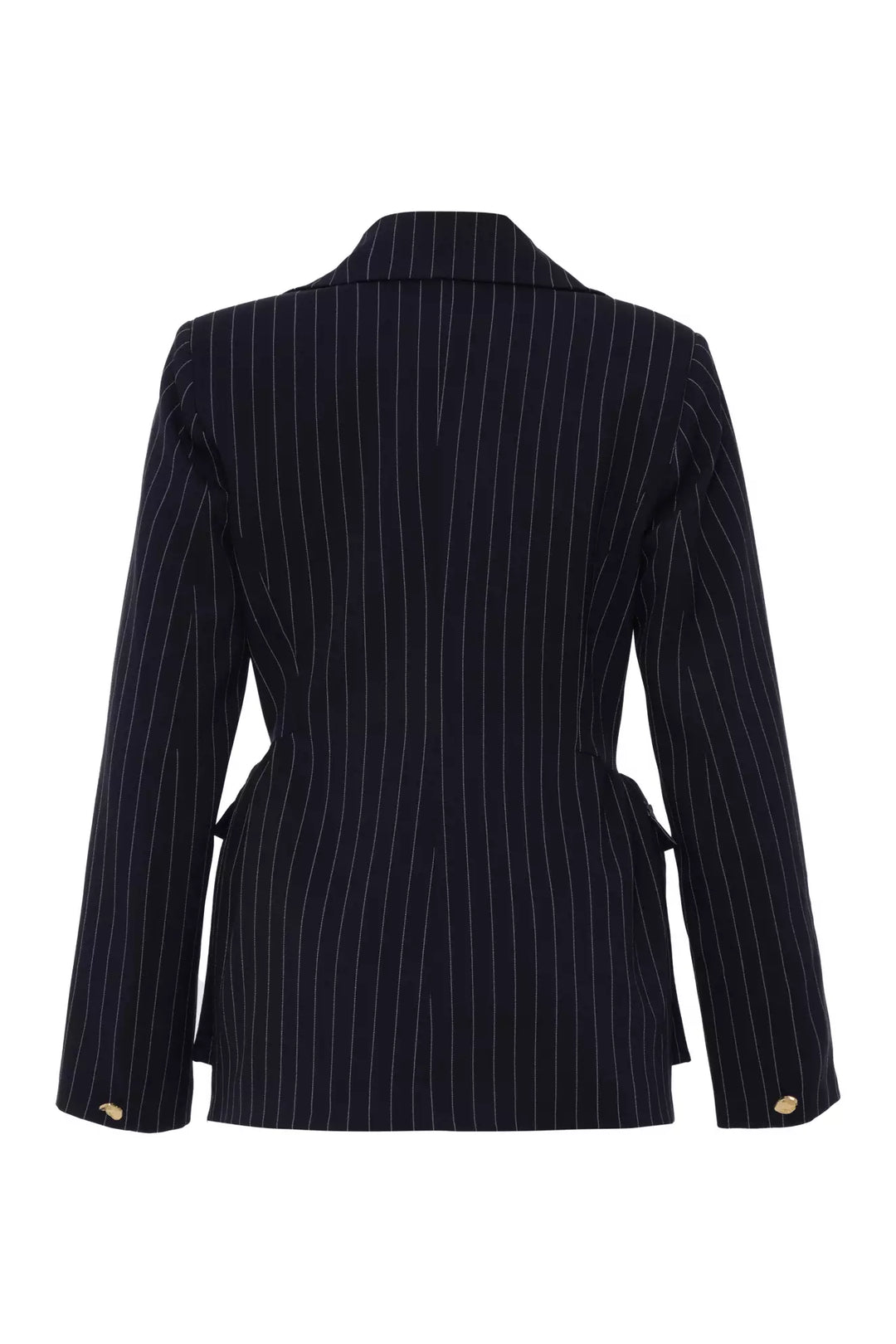 FRV Navy blue woven long sleeve long jacket - Pleasanton