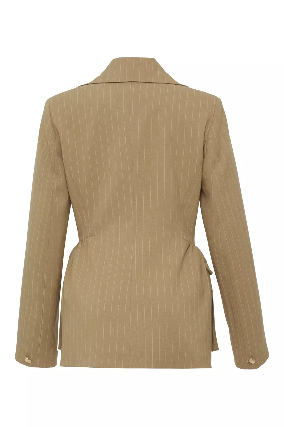 FRV Camel woven long sleeve long jacket - Etterbeek