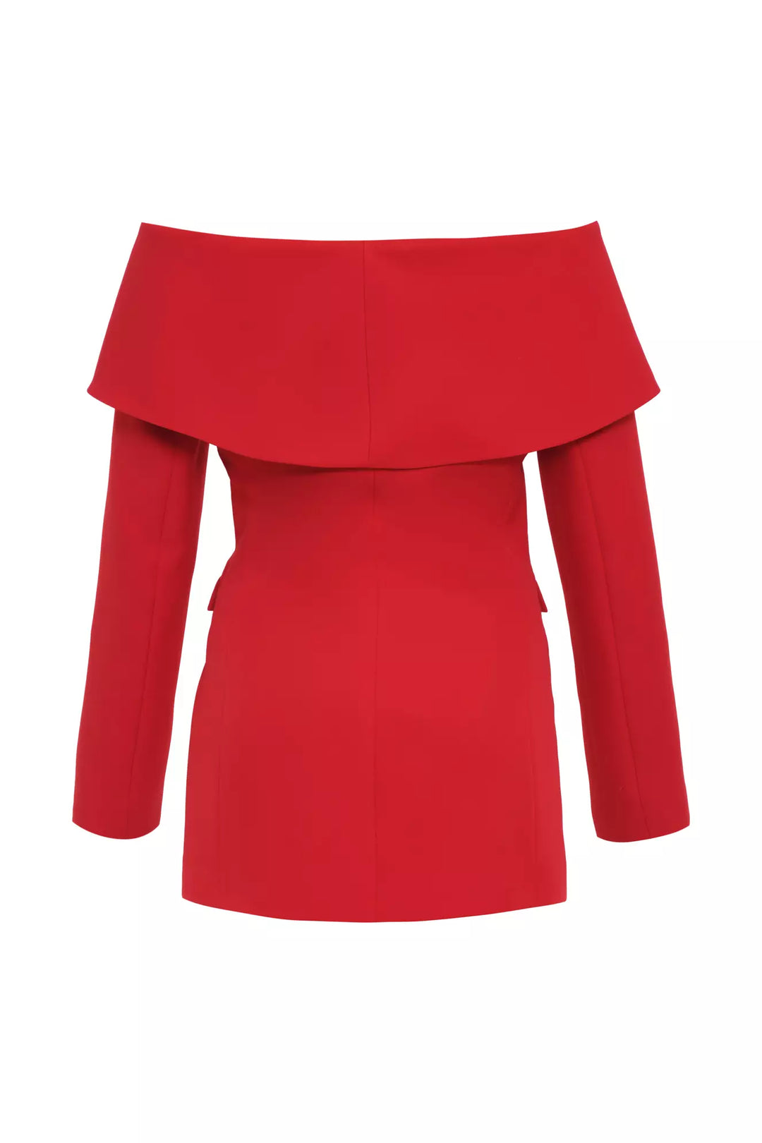 FRV Red crepe long sleeve mini jacket - Bern