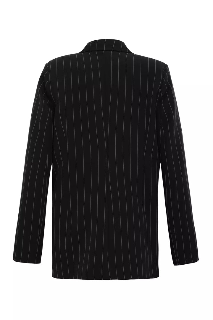 FRV Black woven long sleeve long jacket - Phoenix