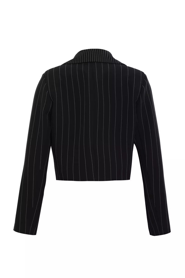 FRV Black woven long sleeve mini jacket - Hoboken