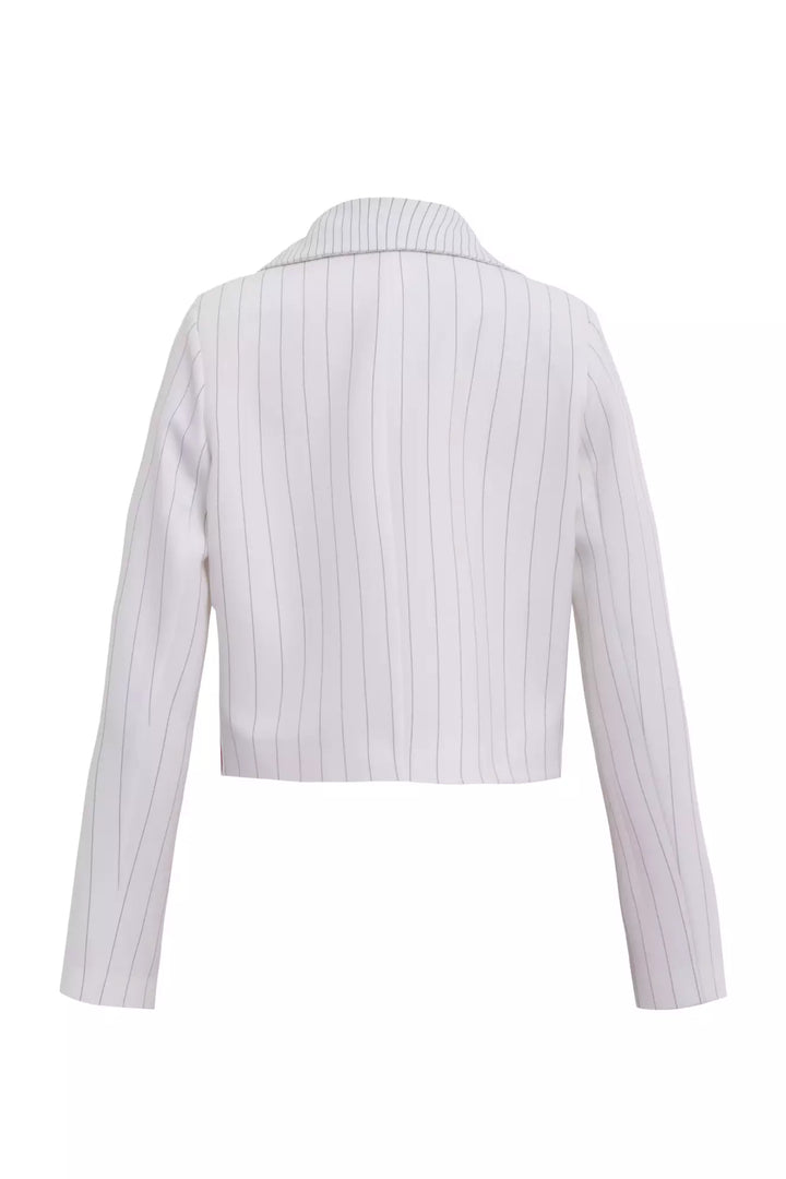 FRV White woven long sleeve mini jacket - Löhne