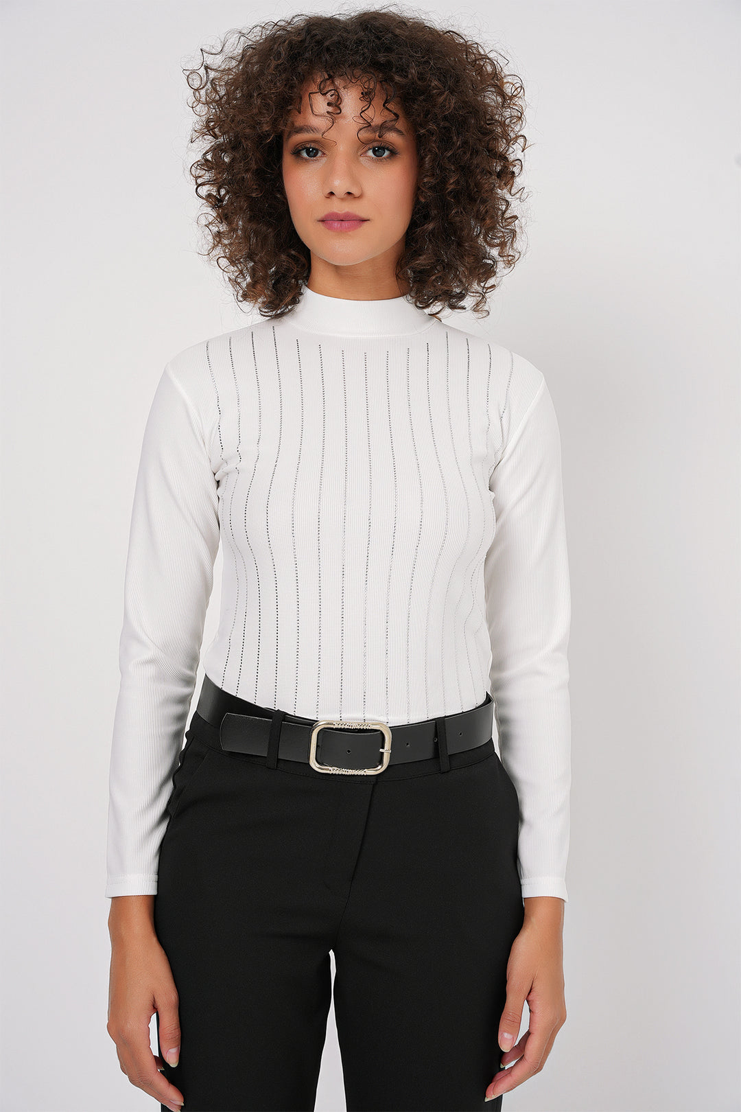 BGD Women Stoned Bodysuit - White - Littlehampton