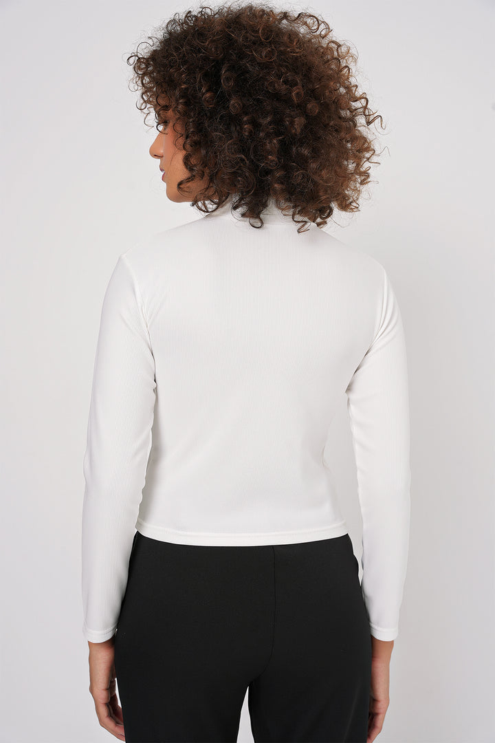 BGD Women Stoned Bodysuit - White - Littlehampton