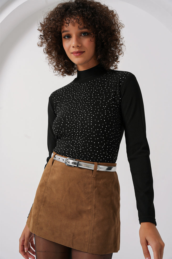BGD Women Stoned Bodysuit - Black - Glendale