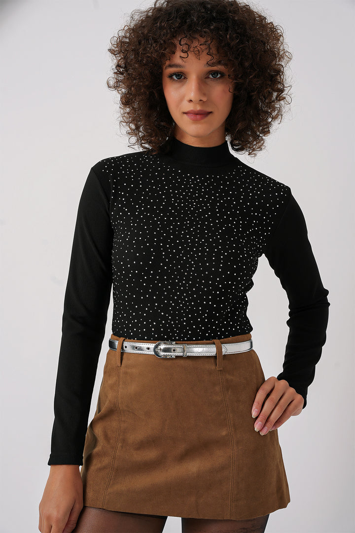 BGD Women Stoned Bodysuit - Black - Glendale
