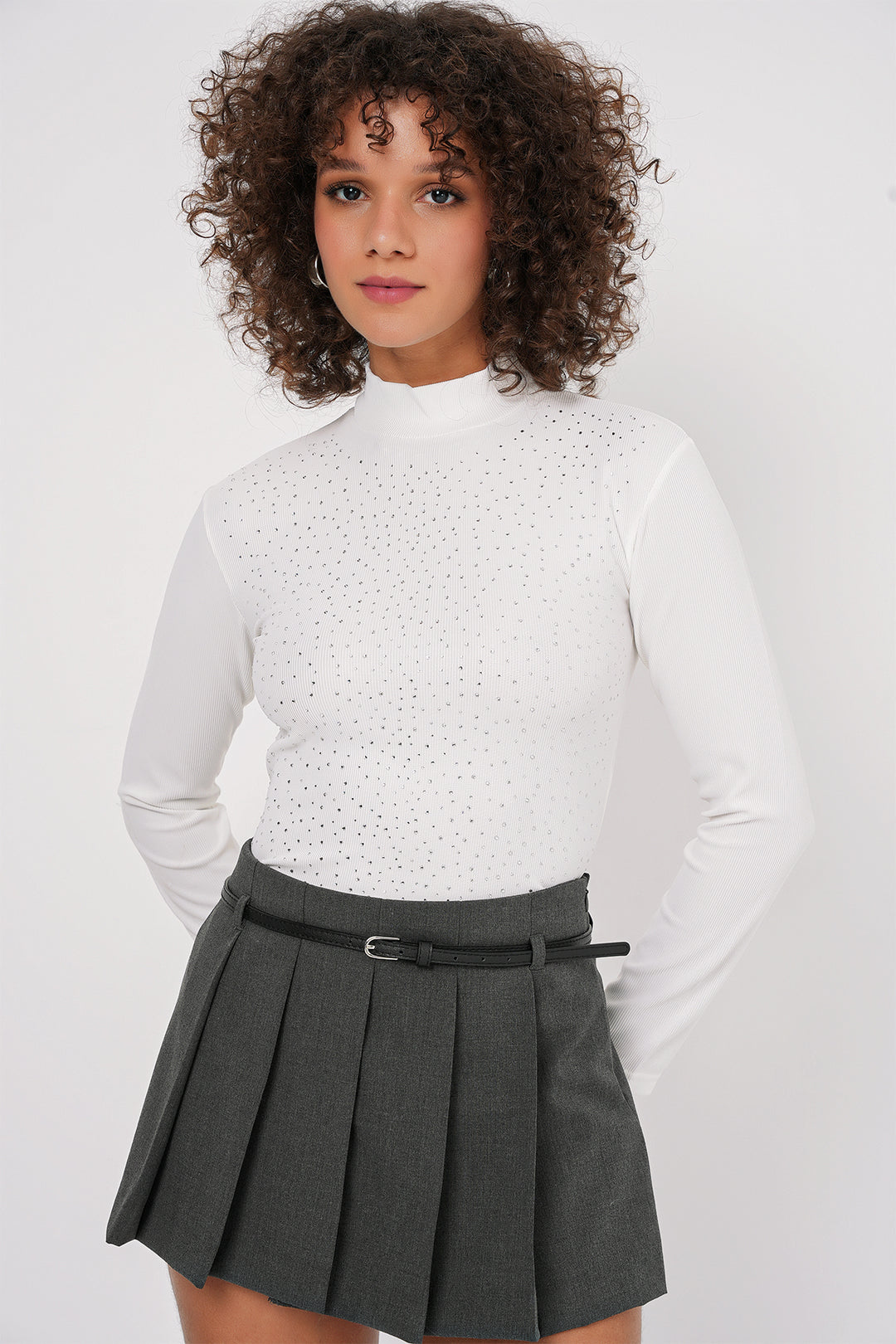 BGD Women Stoned Bodysuit - Off-White - Ilford