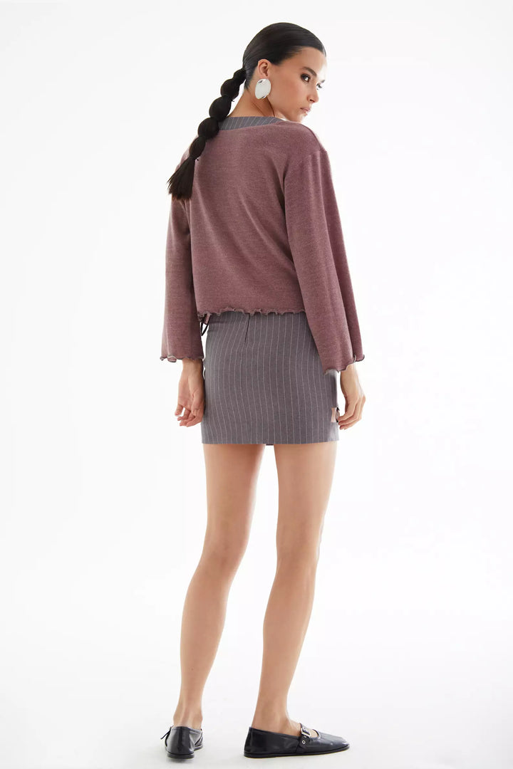 FRV Printed triko mini skirt - Spruce Grove
