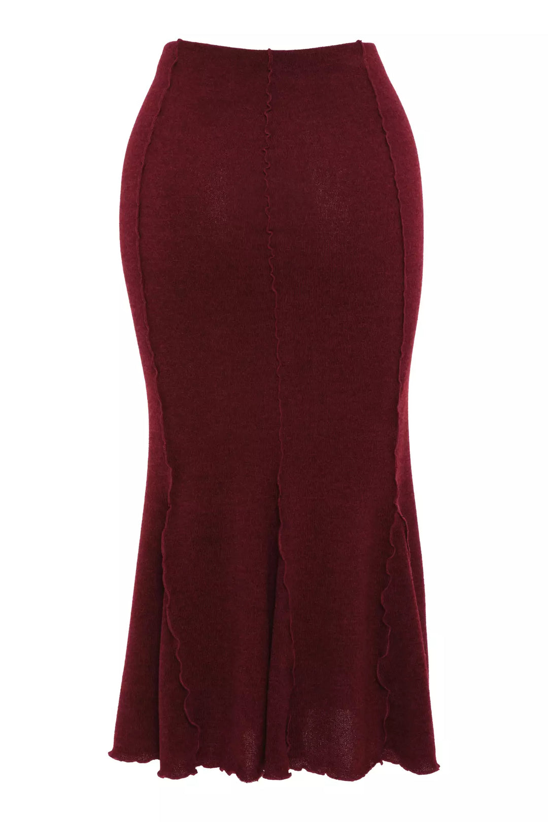 FRV Maroon triko midi skirt - Zaandam