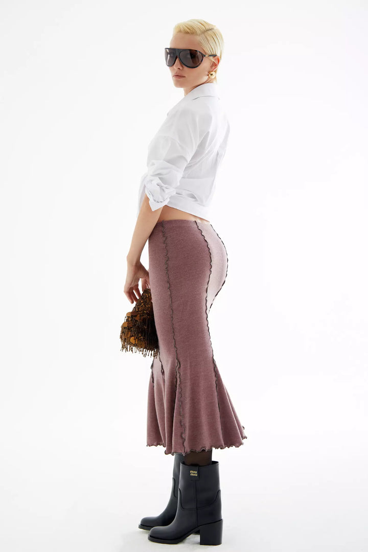 FRV Pink triko midi skirt - Indian Trail