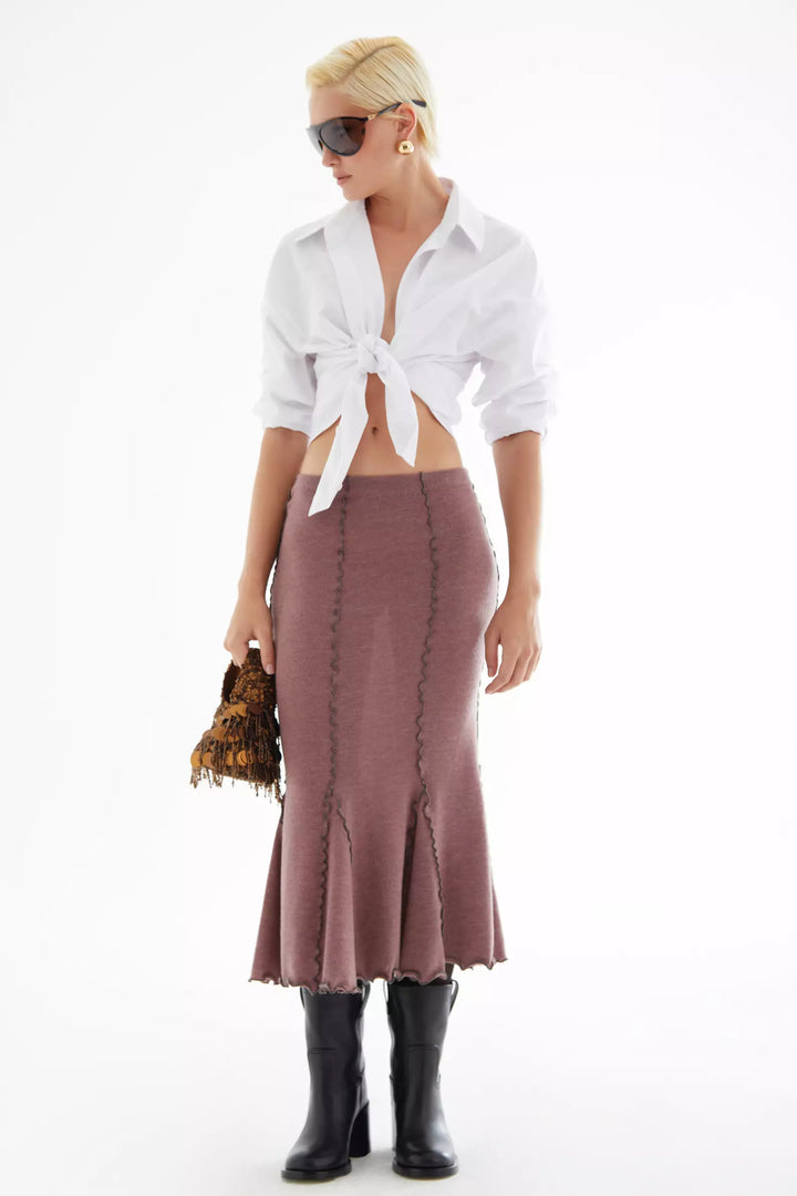 FRV Pink triko midi skirt - Indian Trail