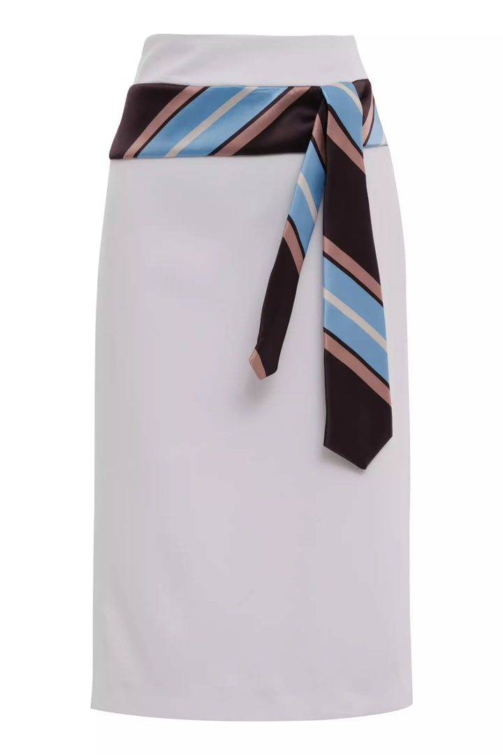 FRV White crepe mini skirt - Den Helder
