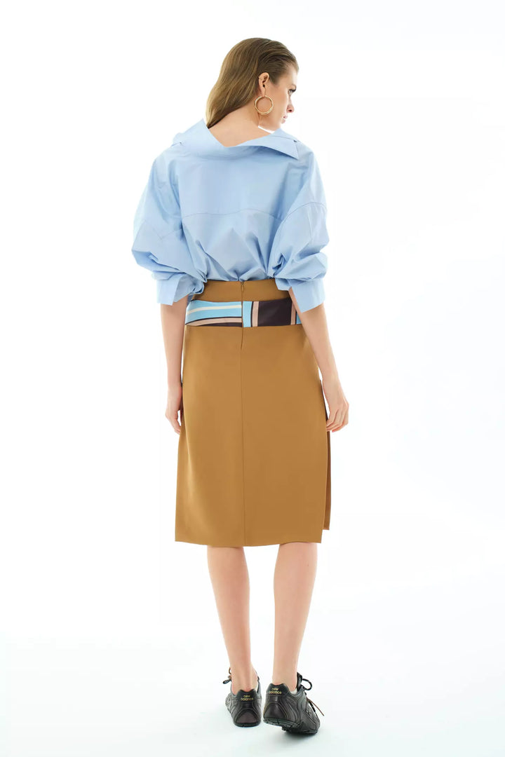 FRV Camel crepe mini skirt - Inver Grove Heights