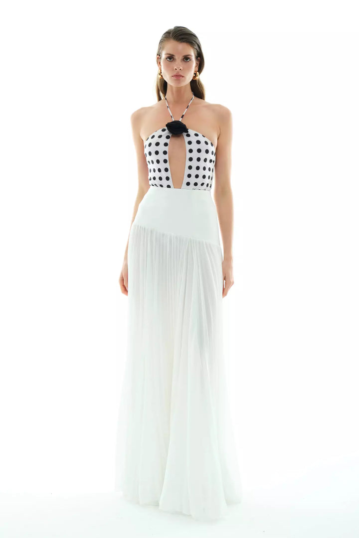 FRV White chiffon long skirt - Homestead