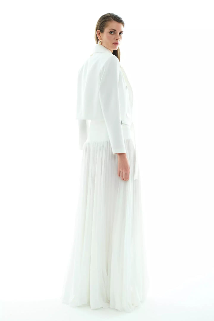 FRV White chiffon long skirt - Homestead