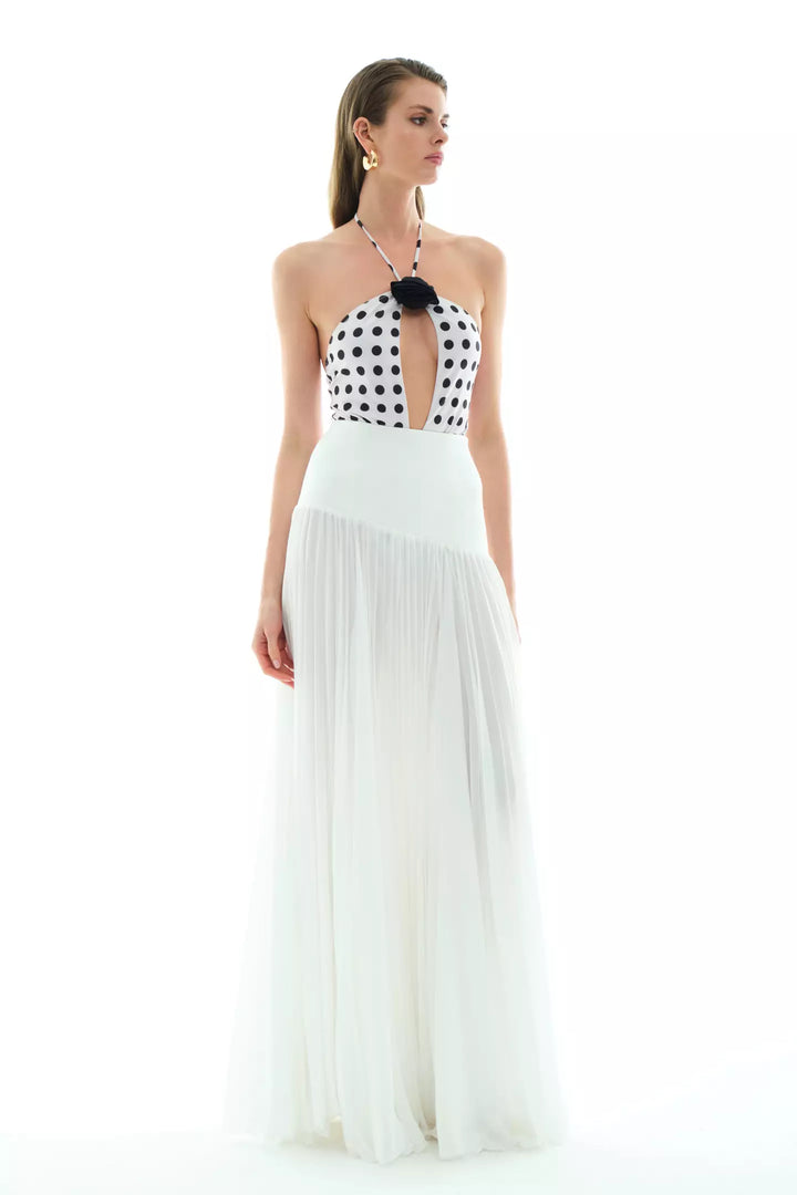 FRV White chiffon long skirt - Homestead