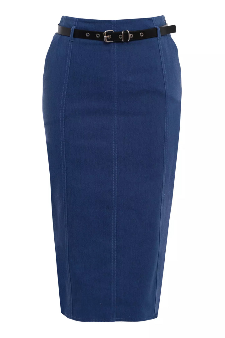 FRV Blue kot midi skirt - Raalte