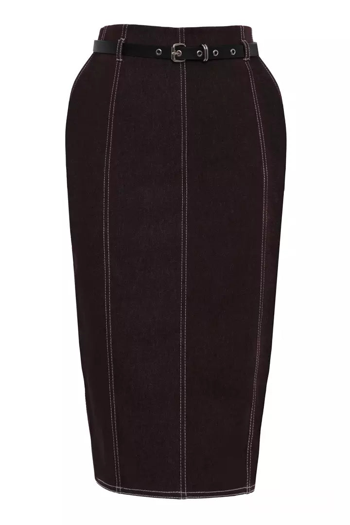 FRV Brown kot midi skirt - Gainesville