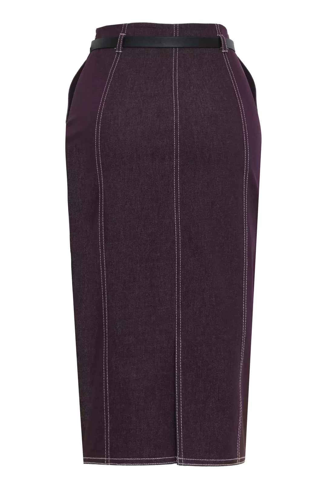 FRV Maroon kot midi skirt - Brick