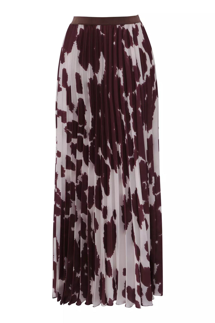 FRV Printed satin long skirt - Jalacingo