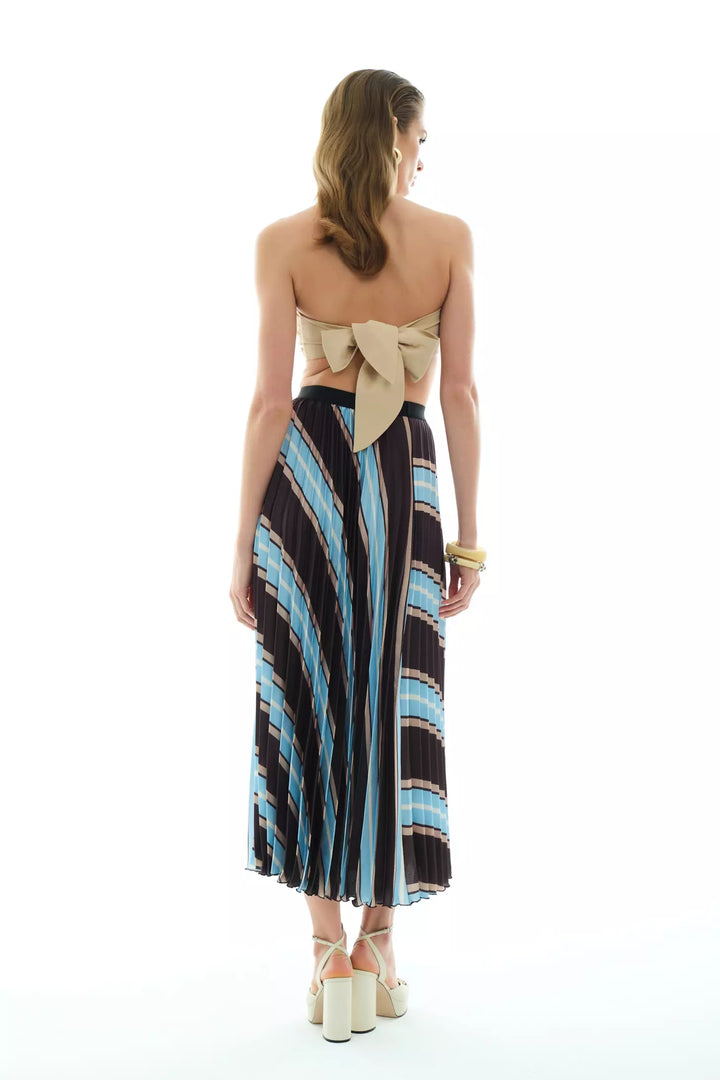 FRV Printed satin long skirt - Brighton