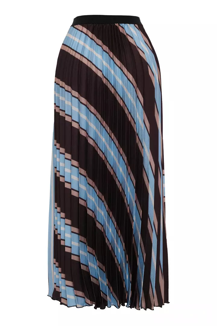 FRV Printed satin long skirt - Brighton
