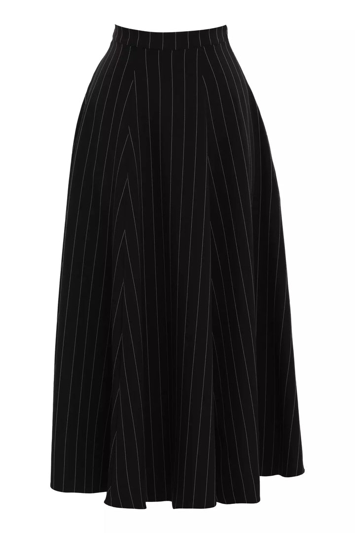 FRV Black woven long skirt - Northampton