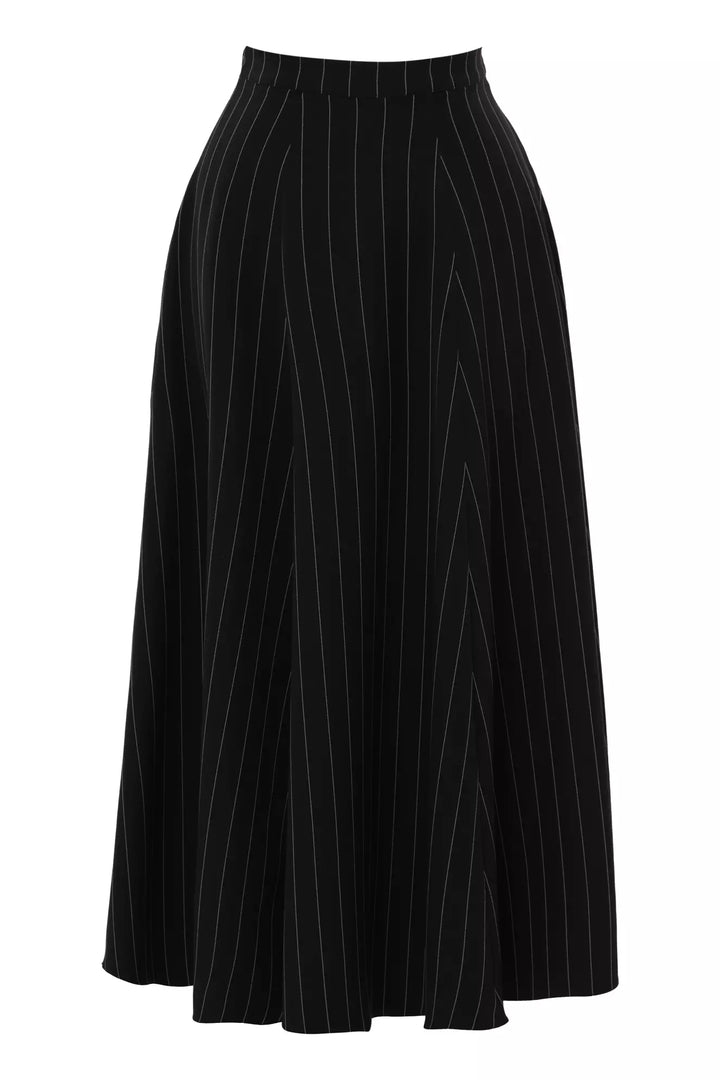 FRV Black woven long skirt - Northampton