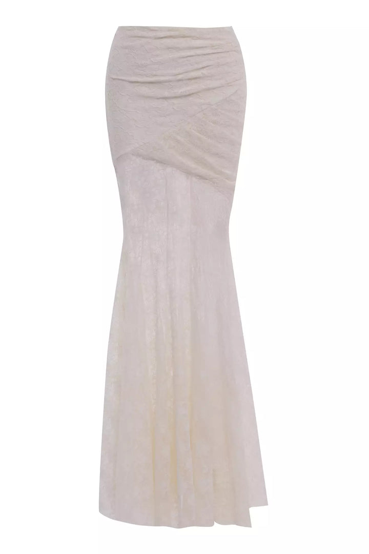 FRV White lace midi skirt - Daugavpils