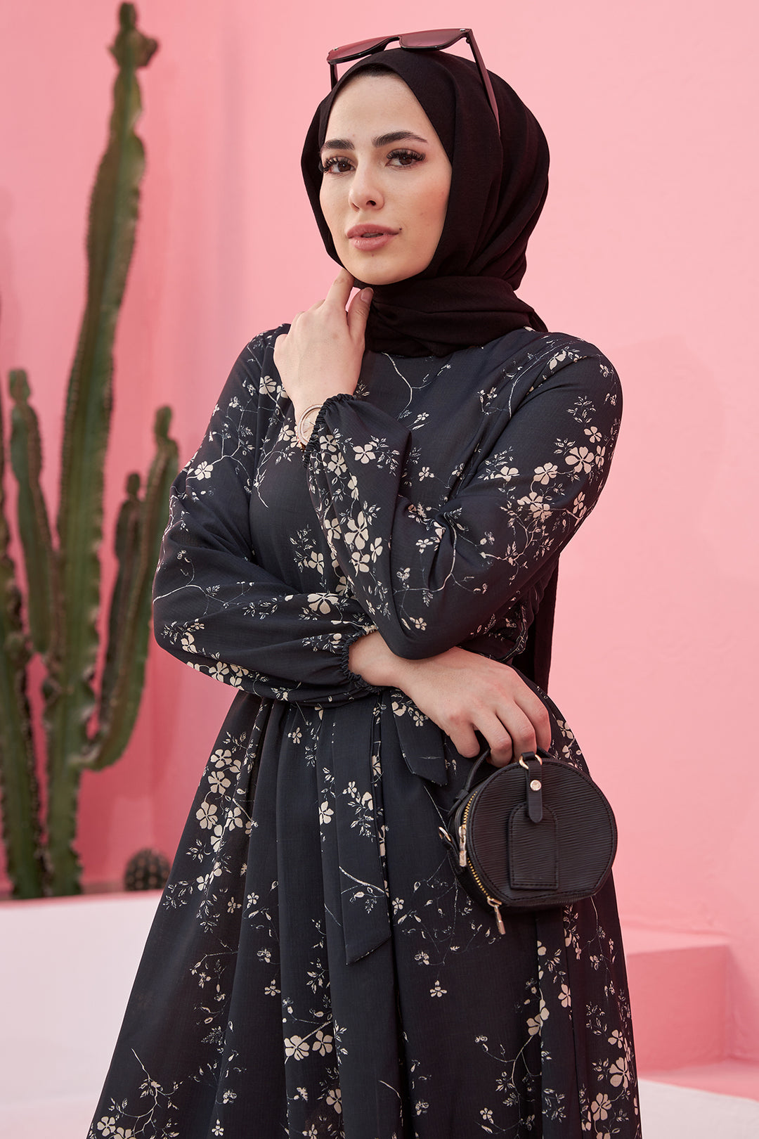 ZRF فستان نسائي كتان ربيعي - أنثراسيت - مايا