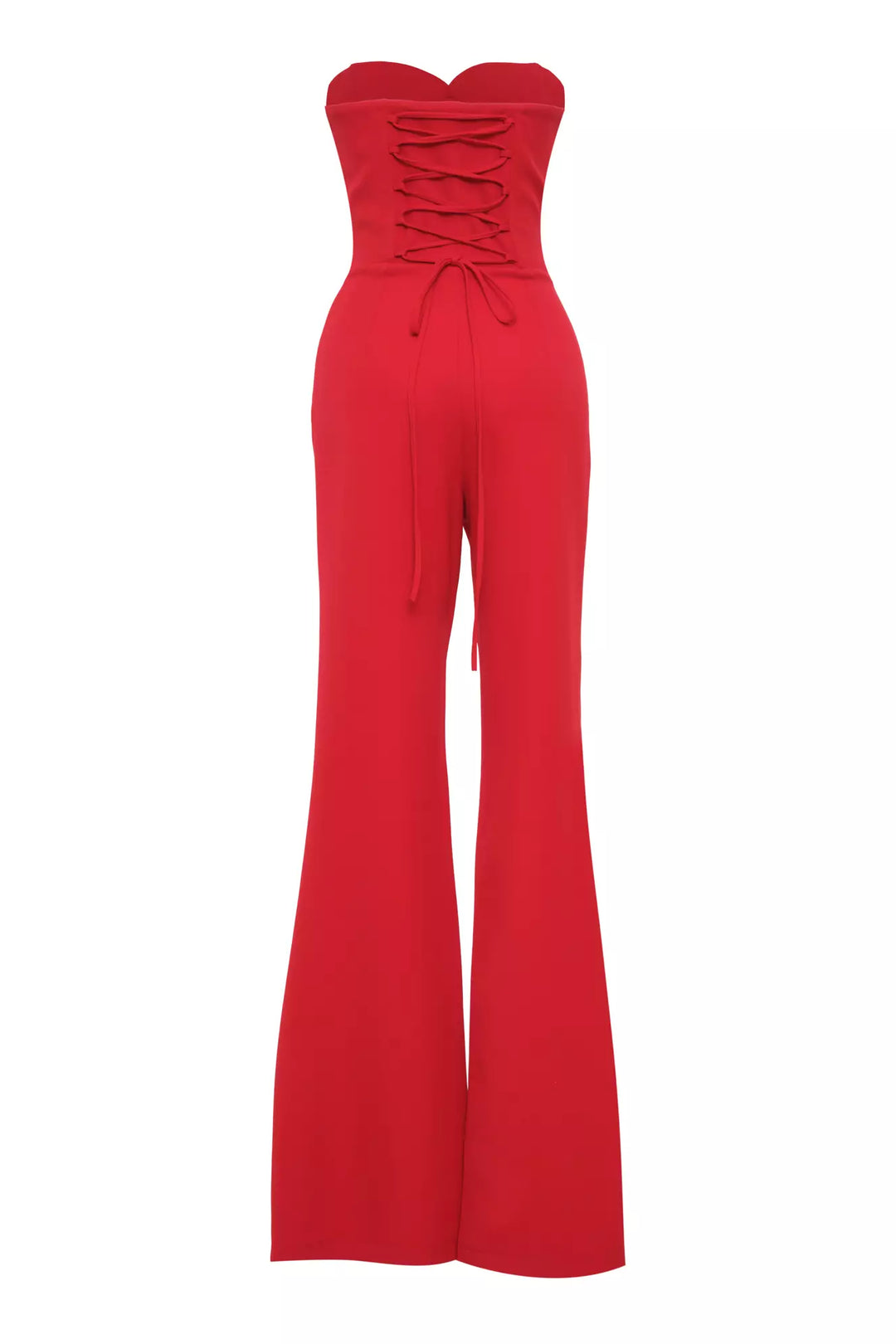 FRV Red crepe strapless long dress - Houston