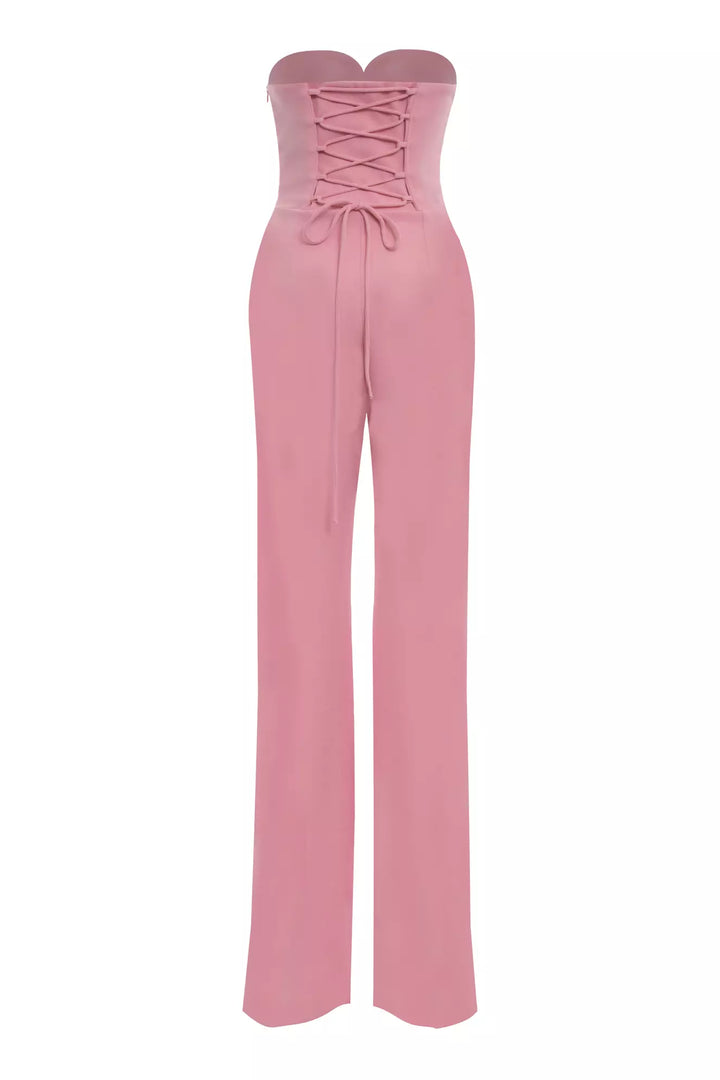 FRV Blush crepe strapless long dress - Ocotlán