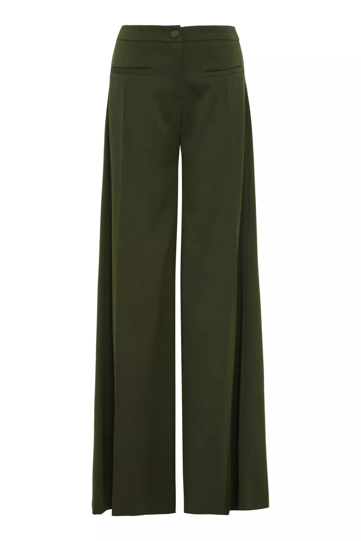 FRV Khaki krep saten long trousers - Sarcelles