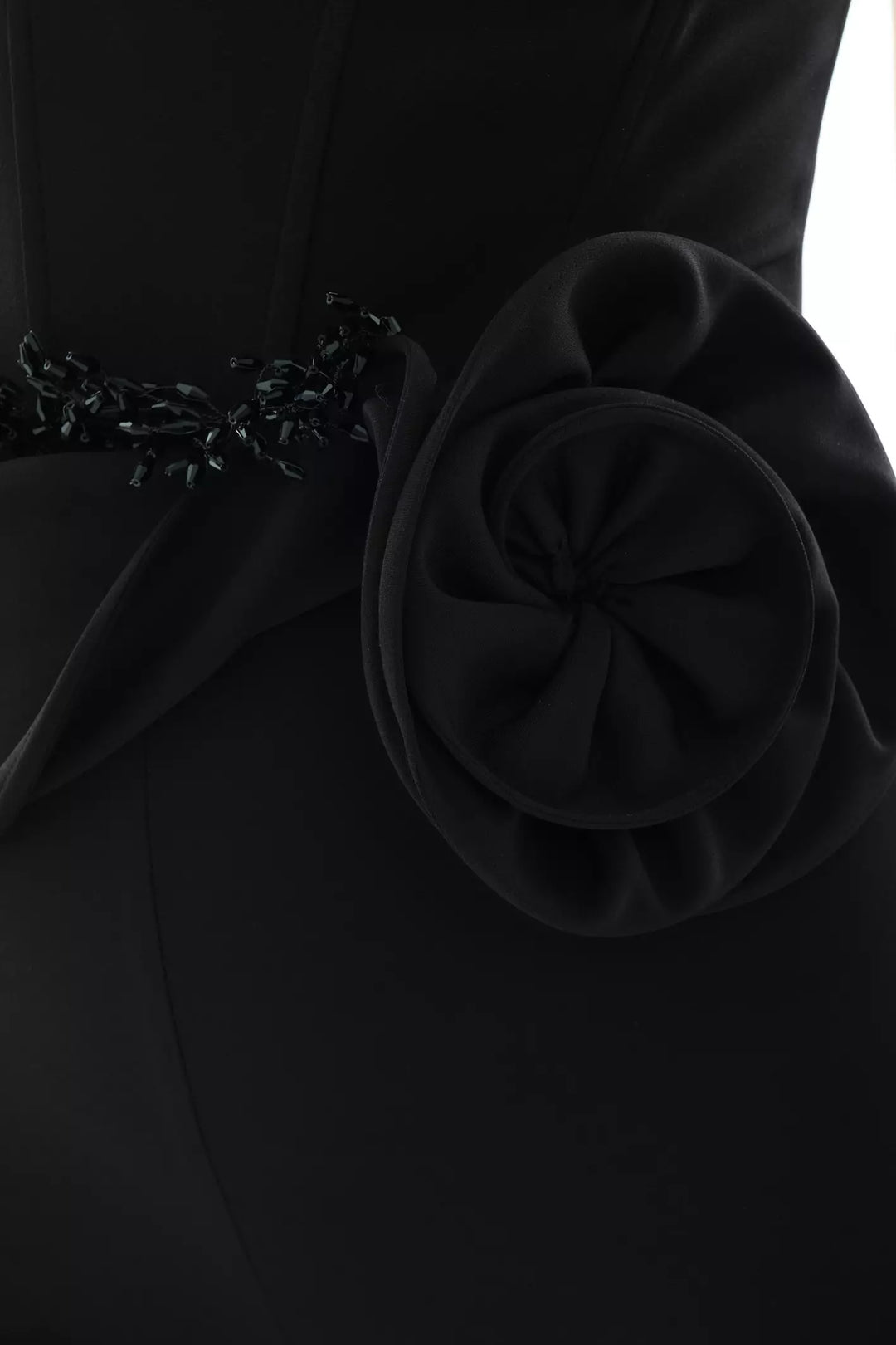 FRV Black crepe sleeveless long overalls - St. Cloud