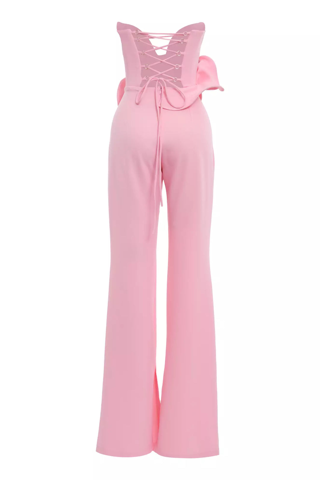 FRV Pink crepe sleeveless long overalls - Emmen