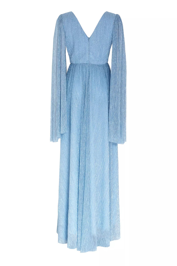 FRV Blue plus size moonlight long sleeve maxi dress - St. Petersburg