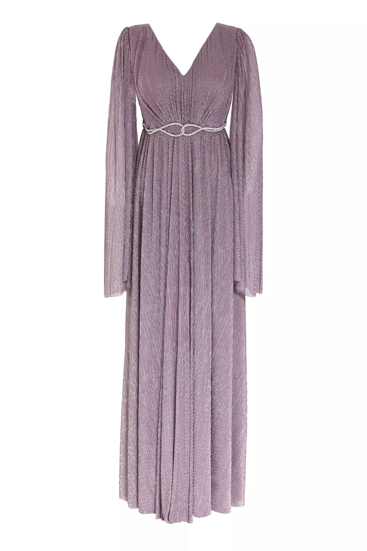 FRV Lilac plus size moonlight long sleeve maxi dress - Parral