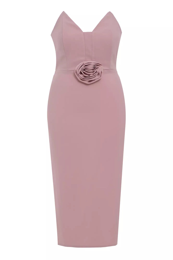 FRV Blush plus size crepe sleeveless midi dress - Gatineau
