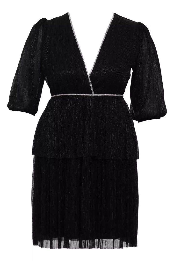 FRV Black plus size moonlight capri arm mini dress - Seaside