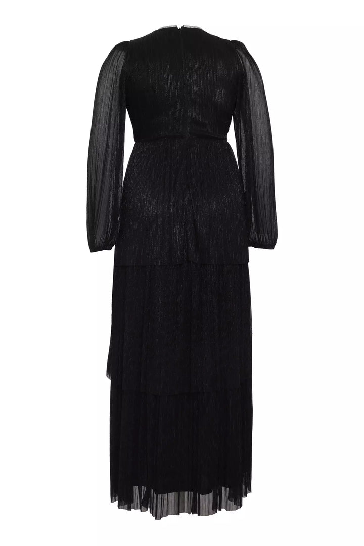 FRV Black plus size moonlight long sleeve long dress - Cincinnati