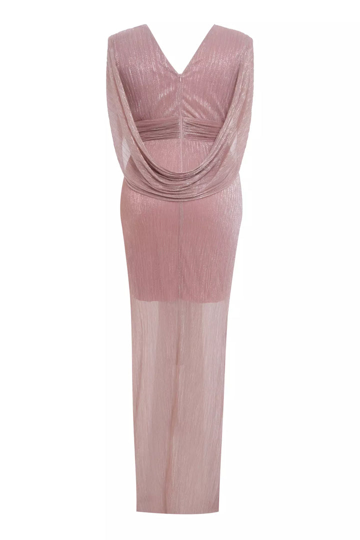 فستان ماكسي طويل الأكمام من FRV Blush مقاس كبير - Dewsbury