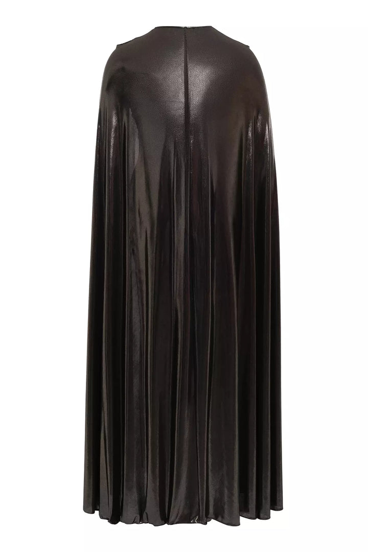 FRV Siyah altın plus size knitted sleeveless long dress - Bethlehem