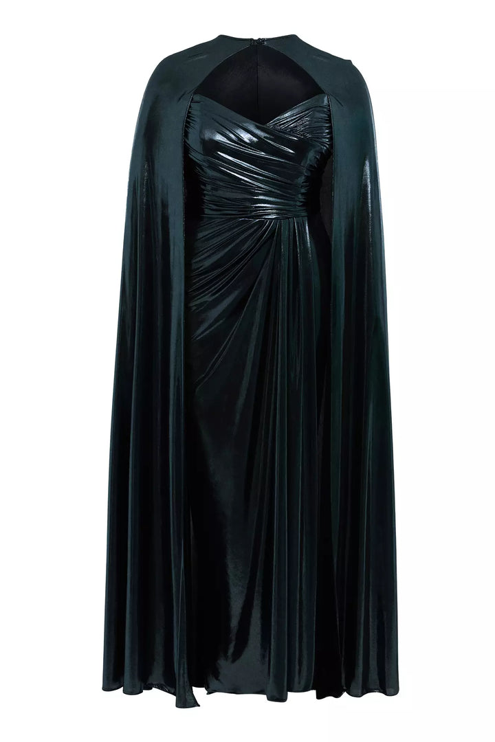 FRV Green plus size knitted sleeveless long dress - Chingford